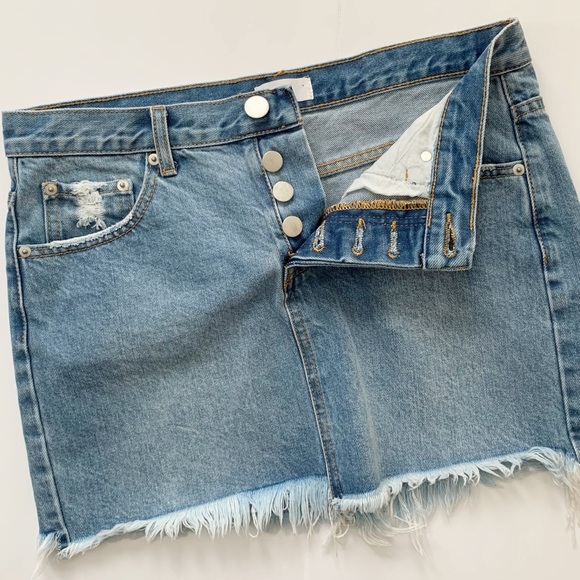 by the way. Tara Denim Mini Skirt - Picture 6 of 8